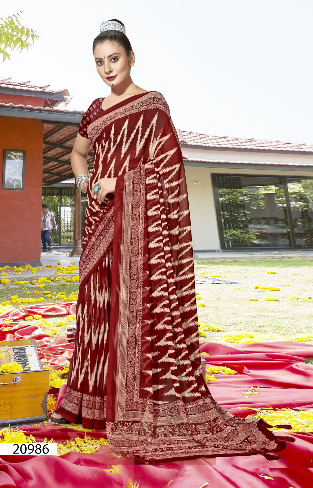 Guleri Vol 2 By Vallabhi Printed Designer Georgette Sarees Wholesale Market In Surat